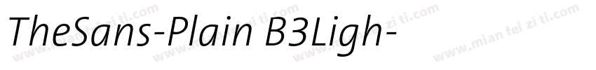 TheSans-Plain B3Ligh字体转换